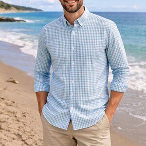 Vineyard Vines Murray Shirt Mens Small Multicolor Cotton Classic Fit Button Down